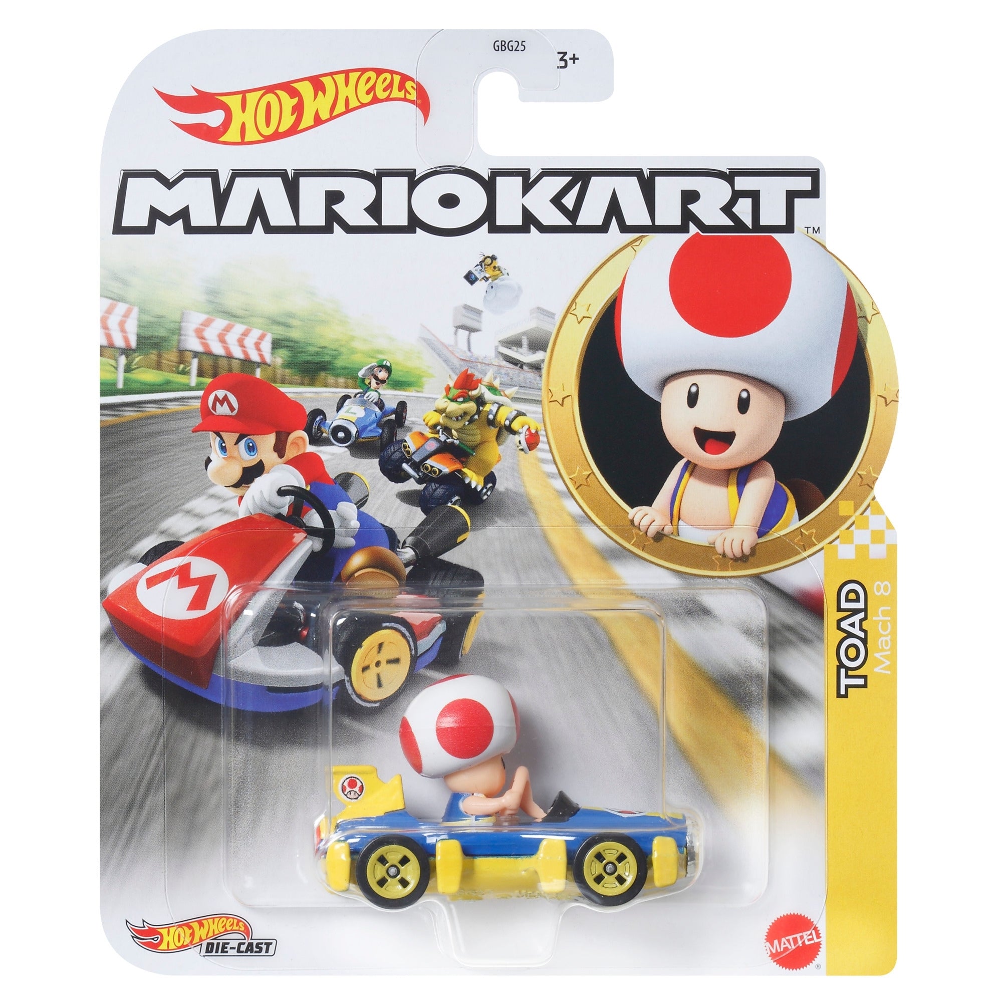 Mattel Hot Wheels Mario Kart Replica Die Cast Vehicles