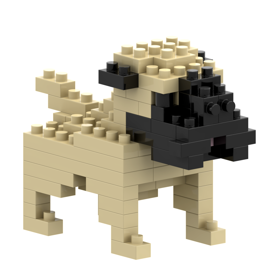 Small Zip Bag Pug