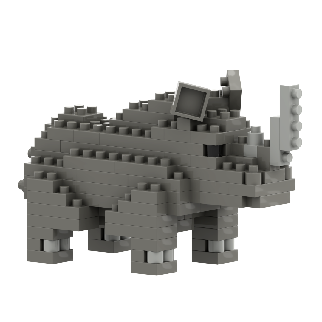 Large Zip Bag Rhino