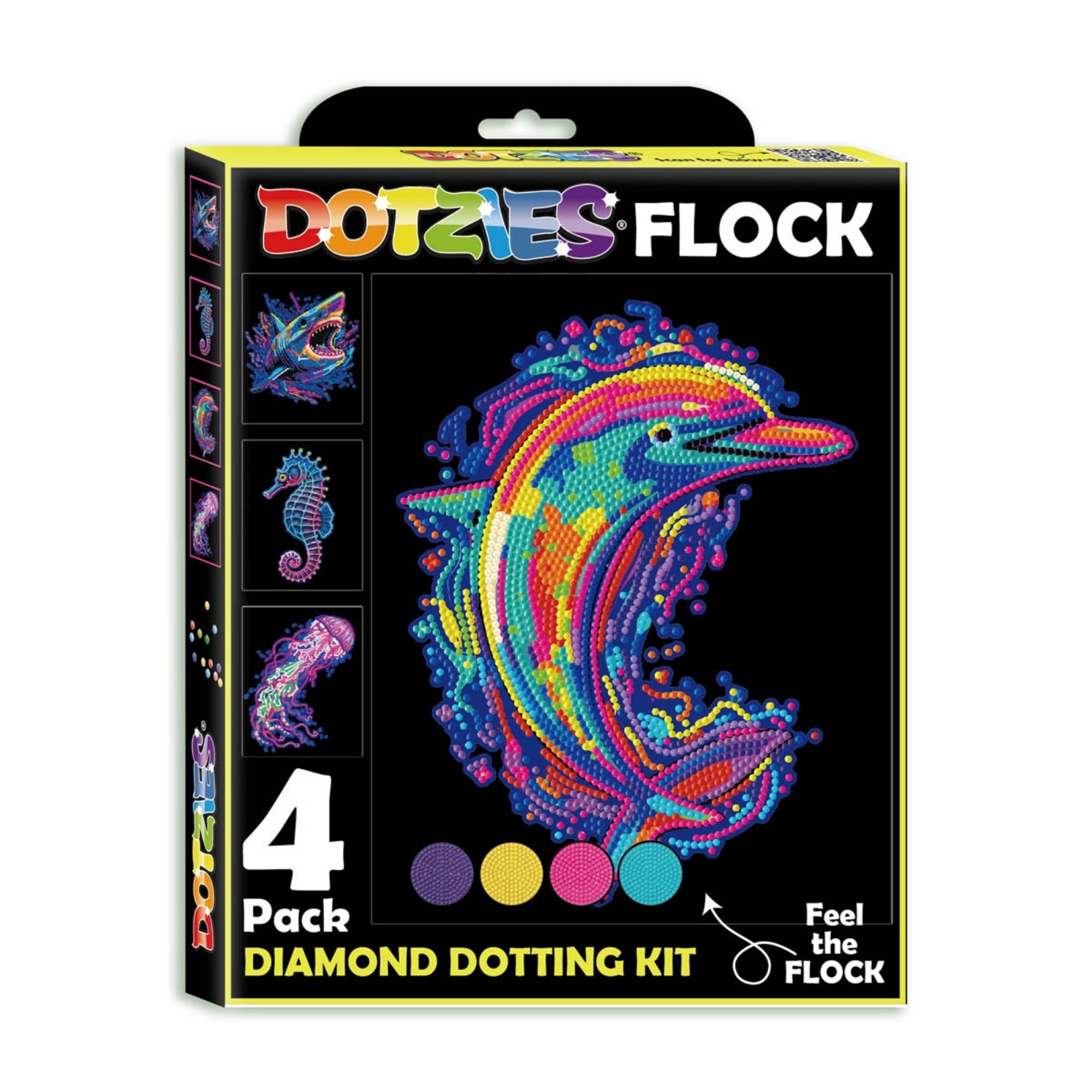 Diamond Dotz Dotzies Neon Flock