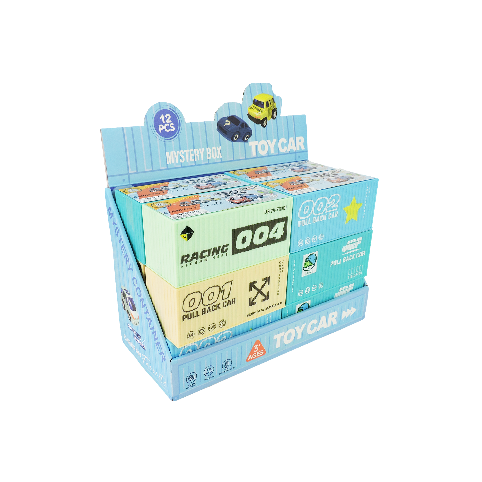 Alloy Alley Med. Vehicle in Blind Container Box Asst