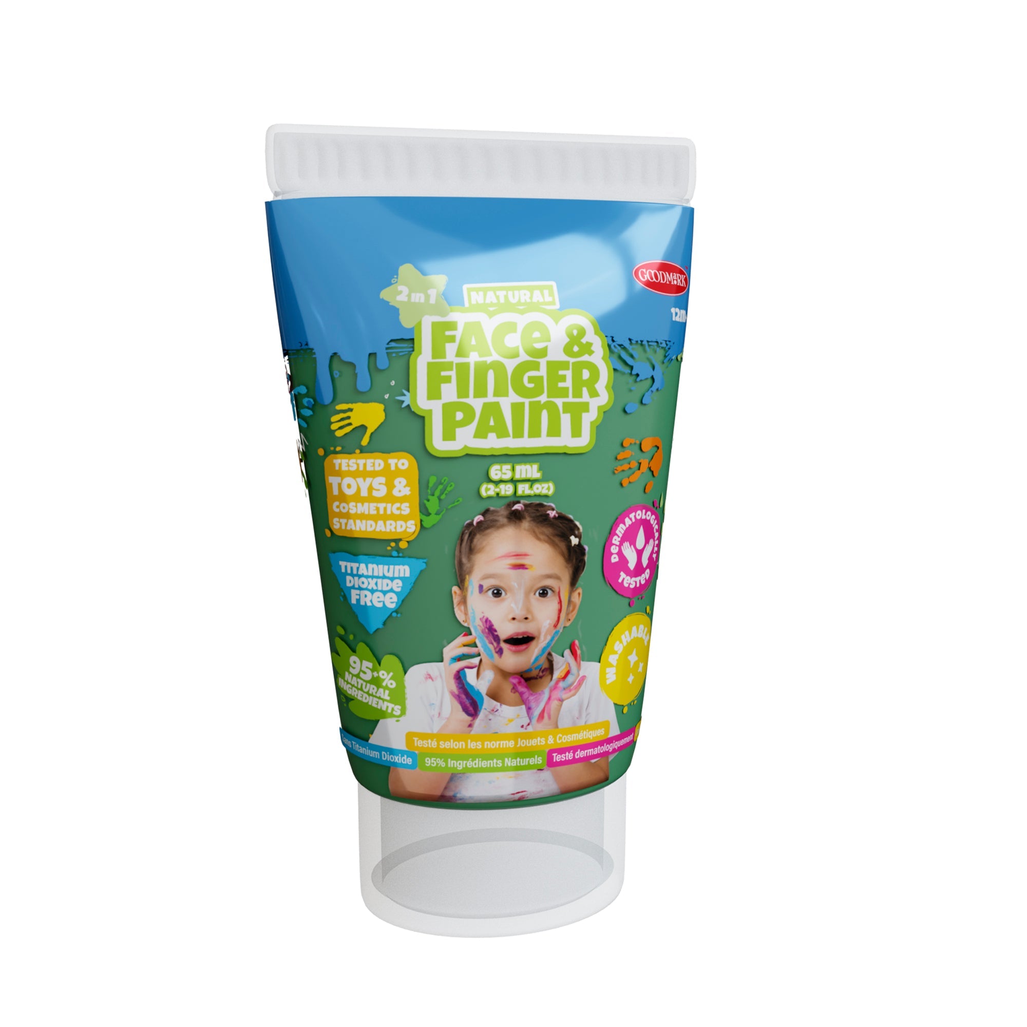 2.3oz Natural Face and Finger Paints
