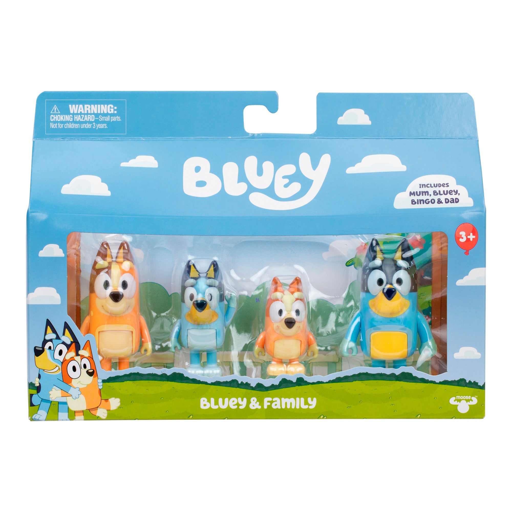 Bluey 4 Pack Figure Play Set