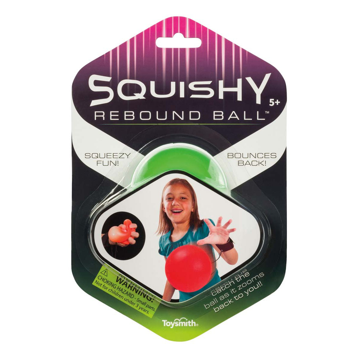 Toysmith Squishy Neon Rebound Ball