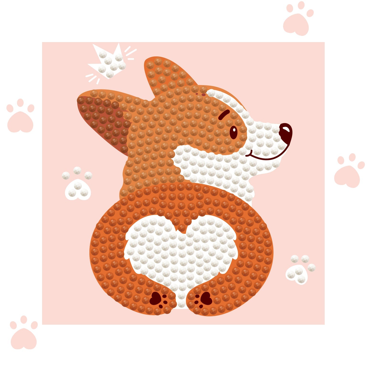 Diamond Dotz Corgi Love
