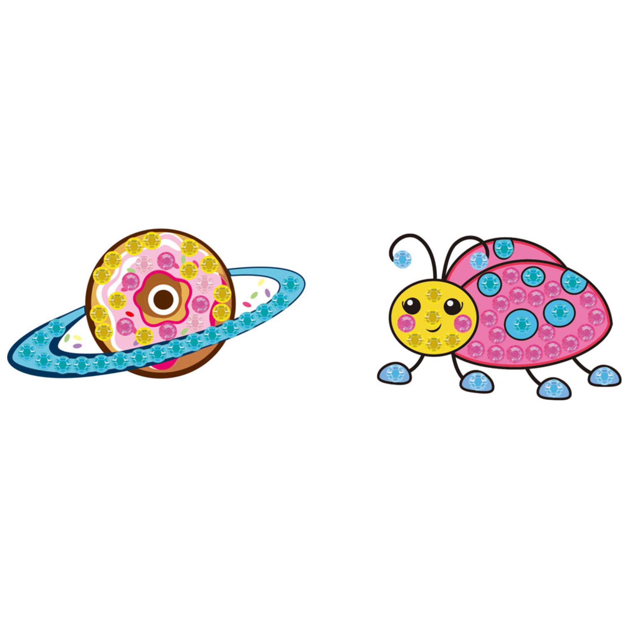 Diamond Dotz BIG DOTZ Pack 8 - Planet Ladybug