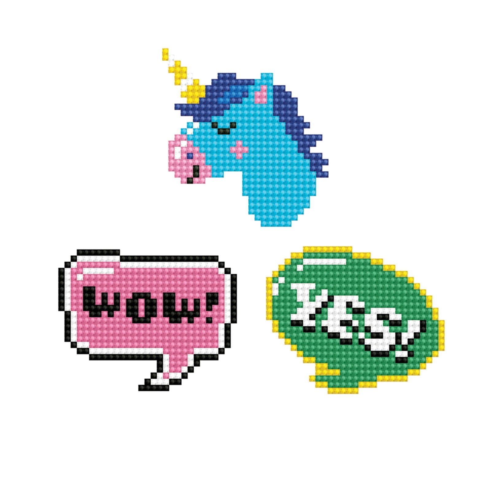 Diamond Dotz Dotzies Stickers - Wow