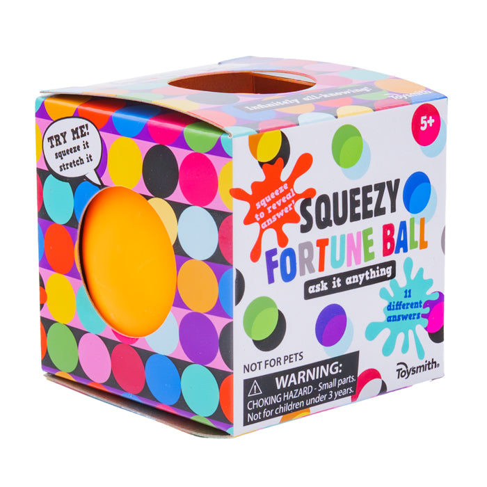 Toysmith Colorful Squeezy Fortune Ball
