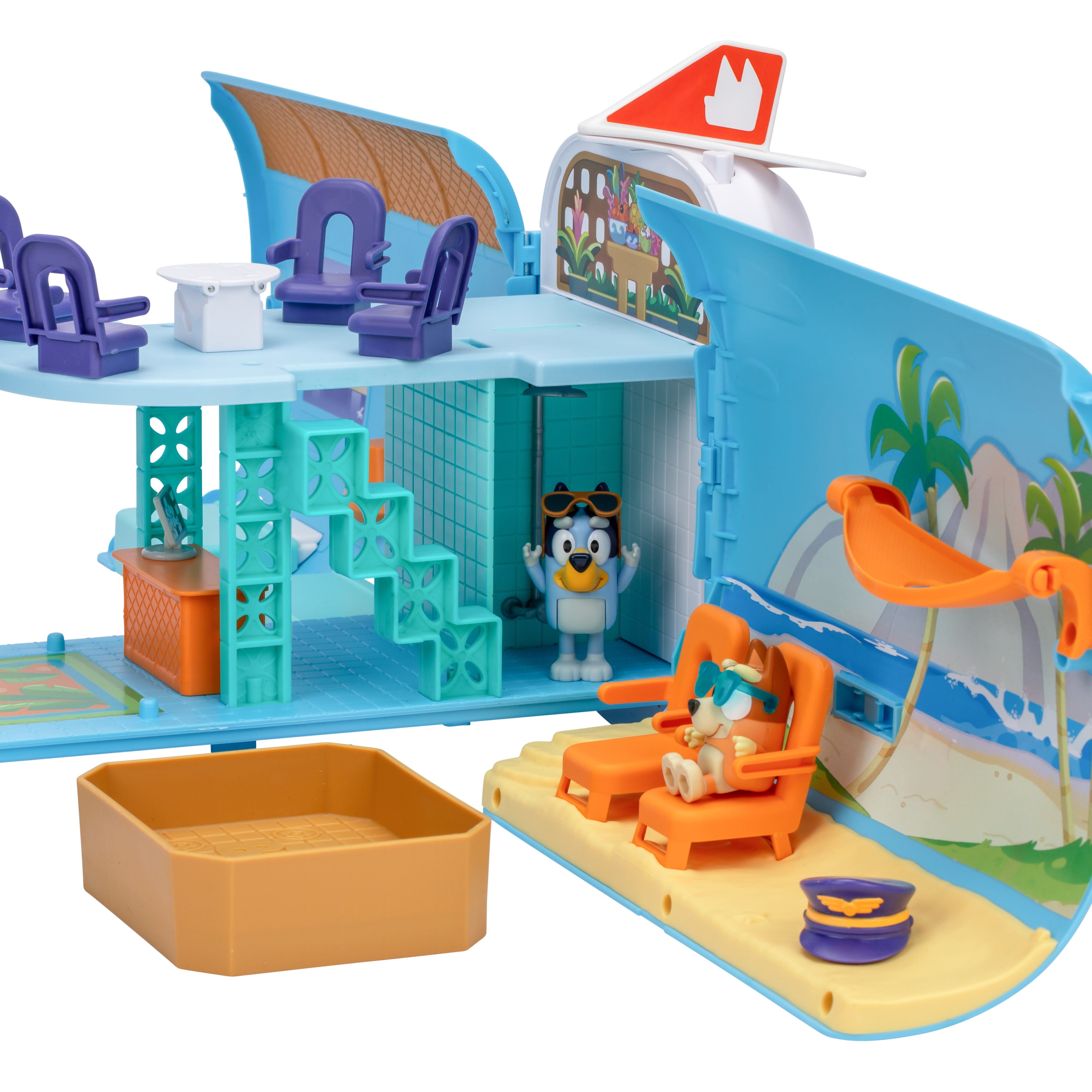 Bluey S11 3-In-1 Airplane Boat Hotel