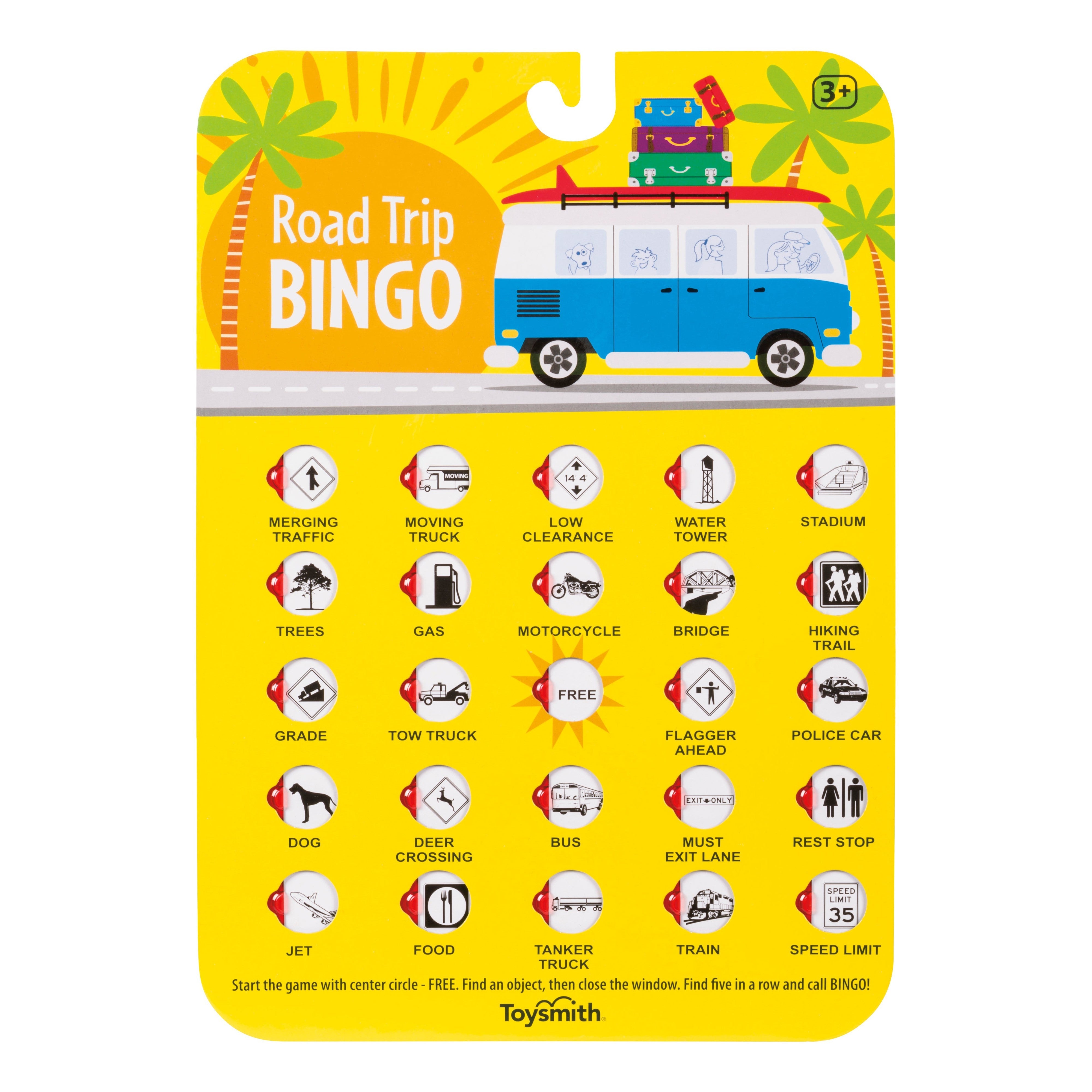 On The Way Games Road Trip Travel Bingo