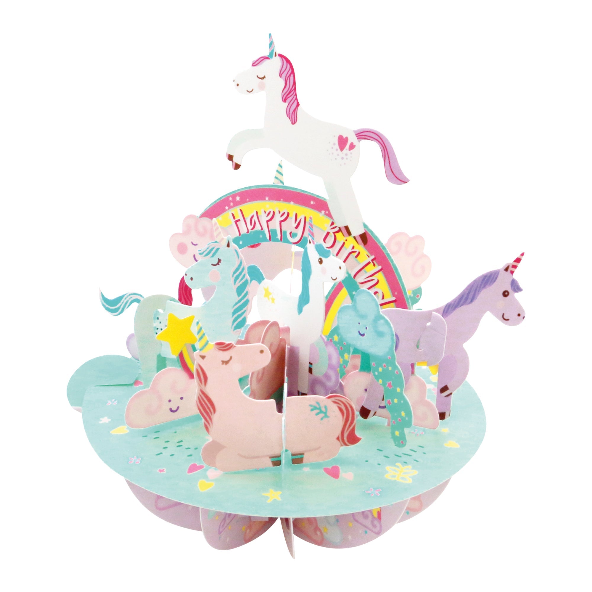 Santoro Pirouette Card: Birthday Unicorn