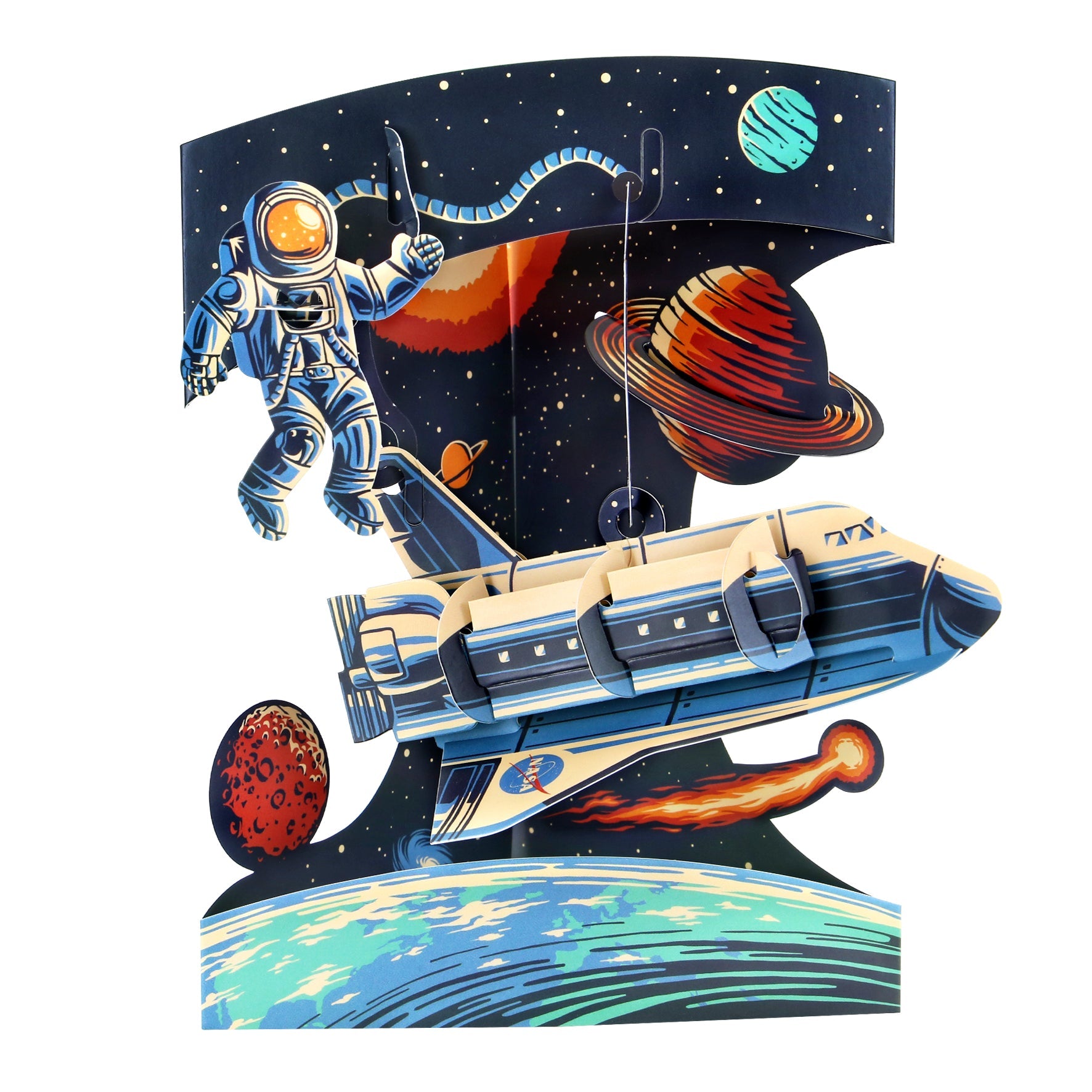 Santoro Swing Card: Space Shuttle