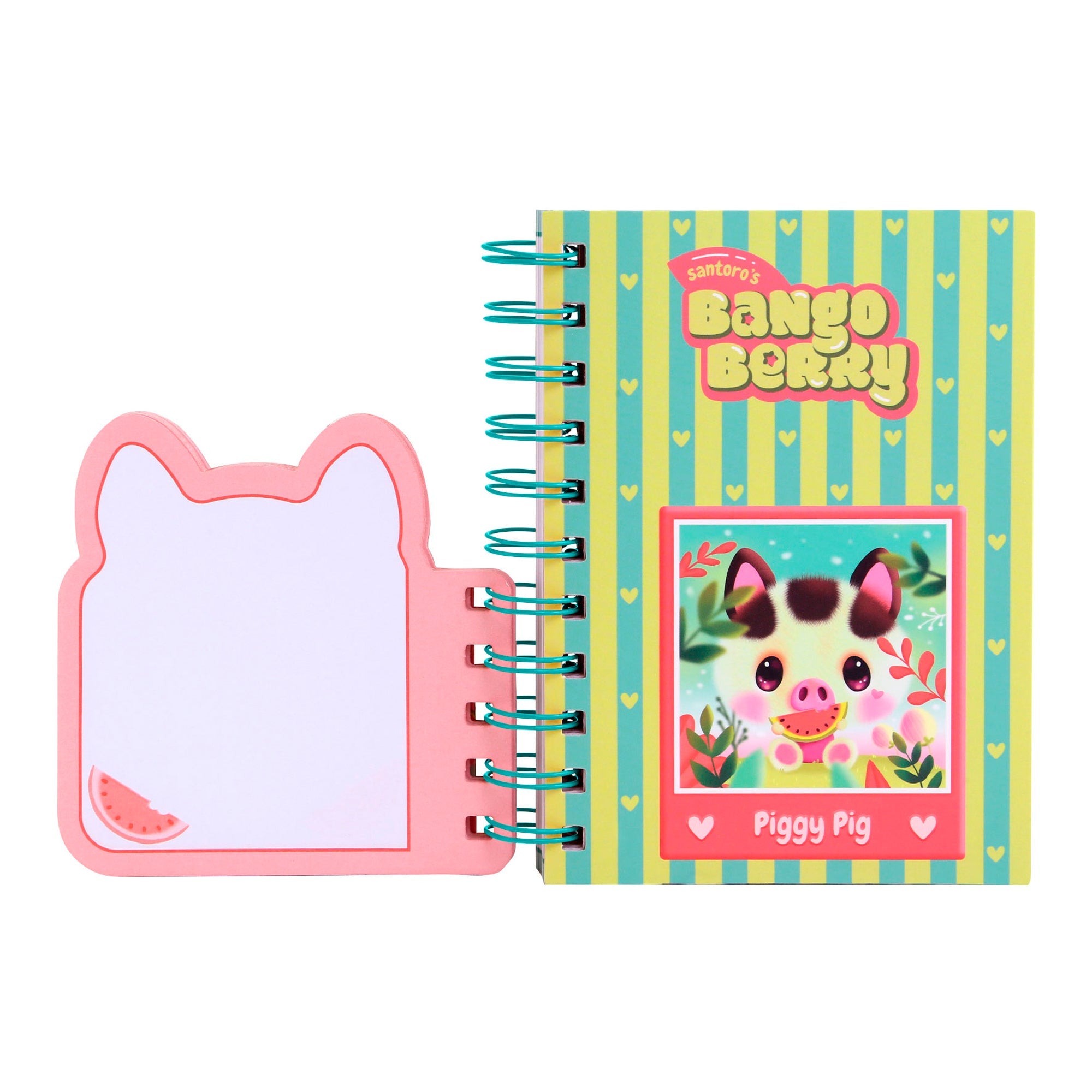Bangoberry Piggy Pig Layered Wirebound Notebook