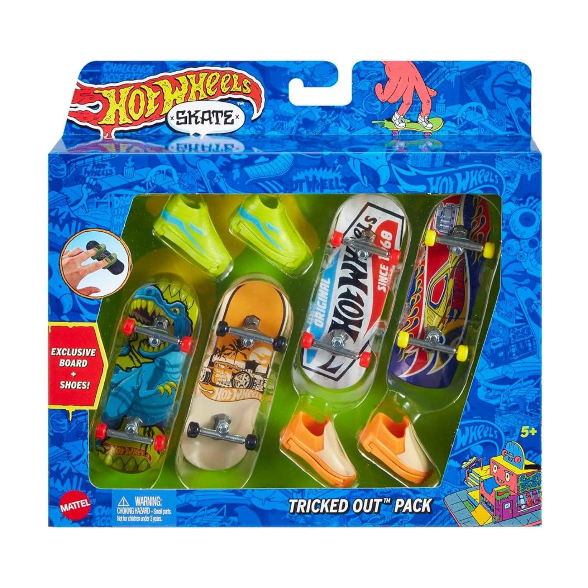 Mattel Hot Wheels Skate Board & Shoe Pack