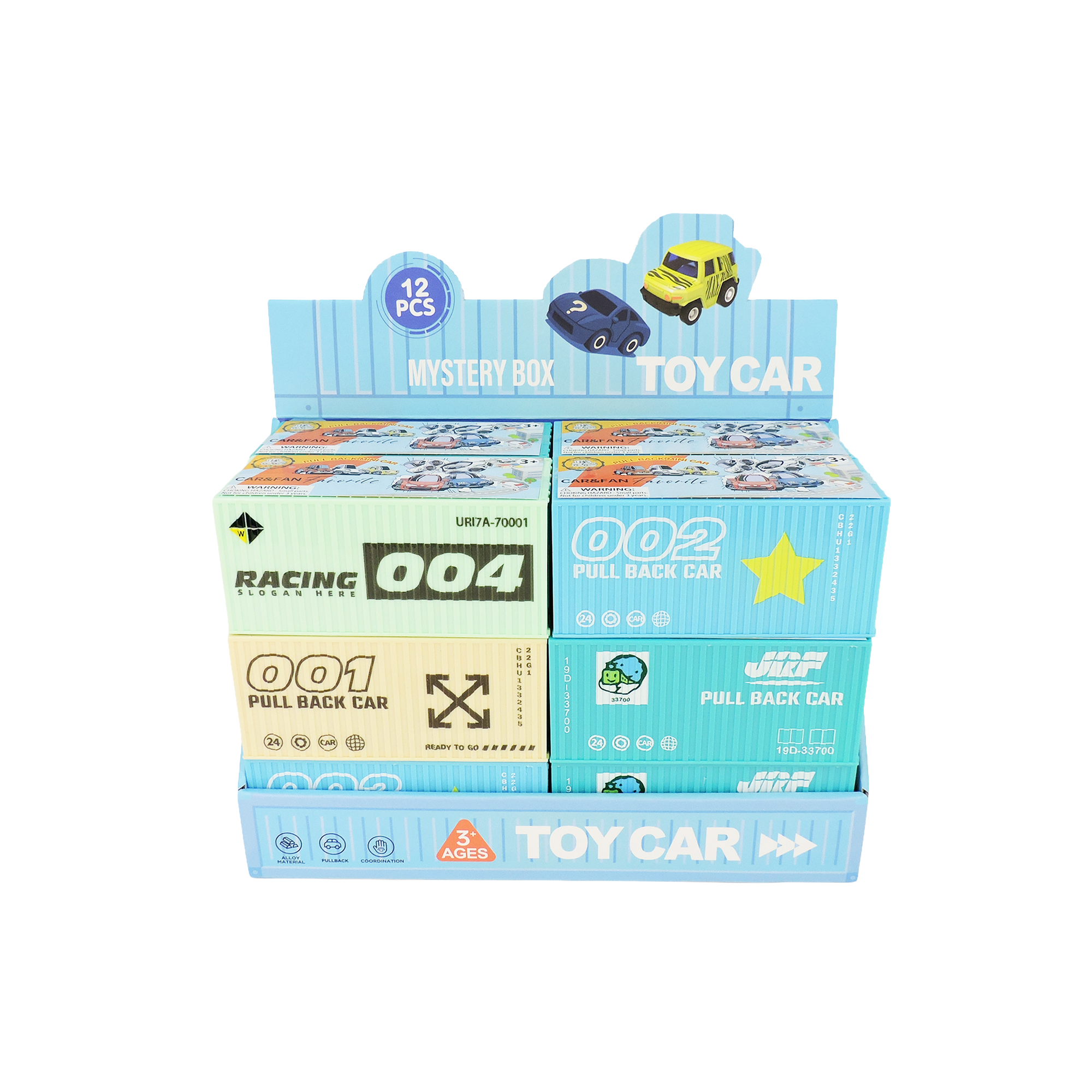 Alloy Alley Med. Vehicle in Blind Container Box Asst