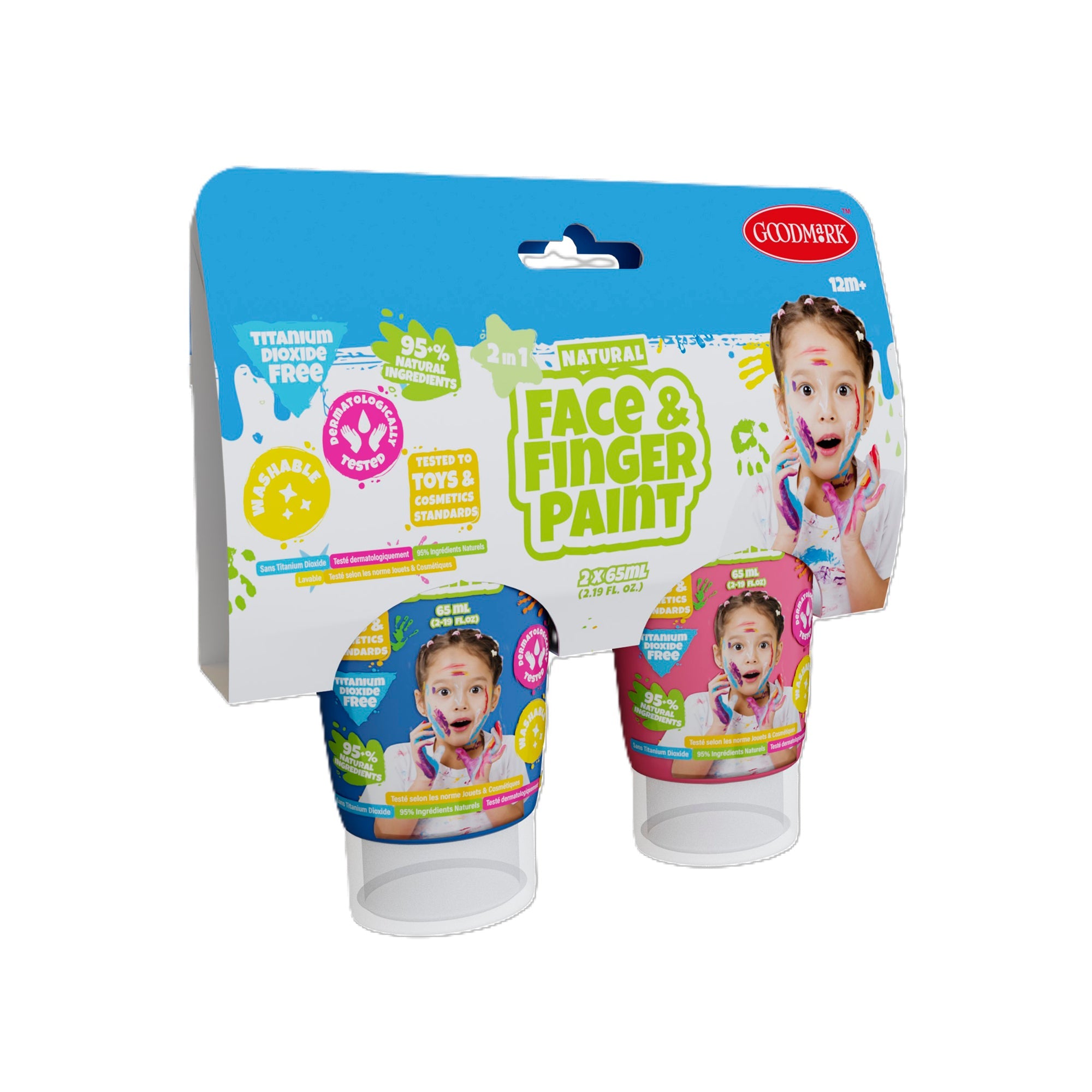 Natural Face & Finger Paint - 2.3 oz - 2 Pack