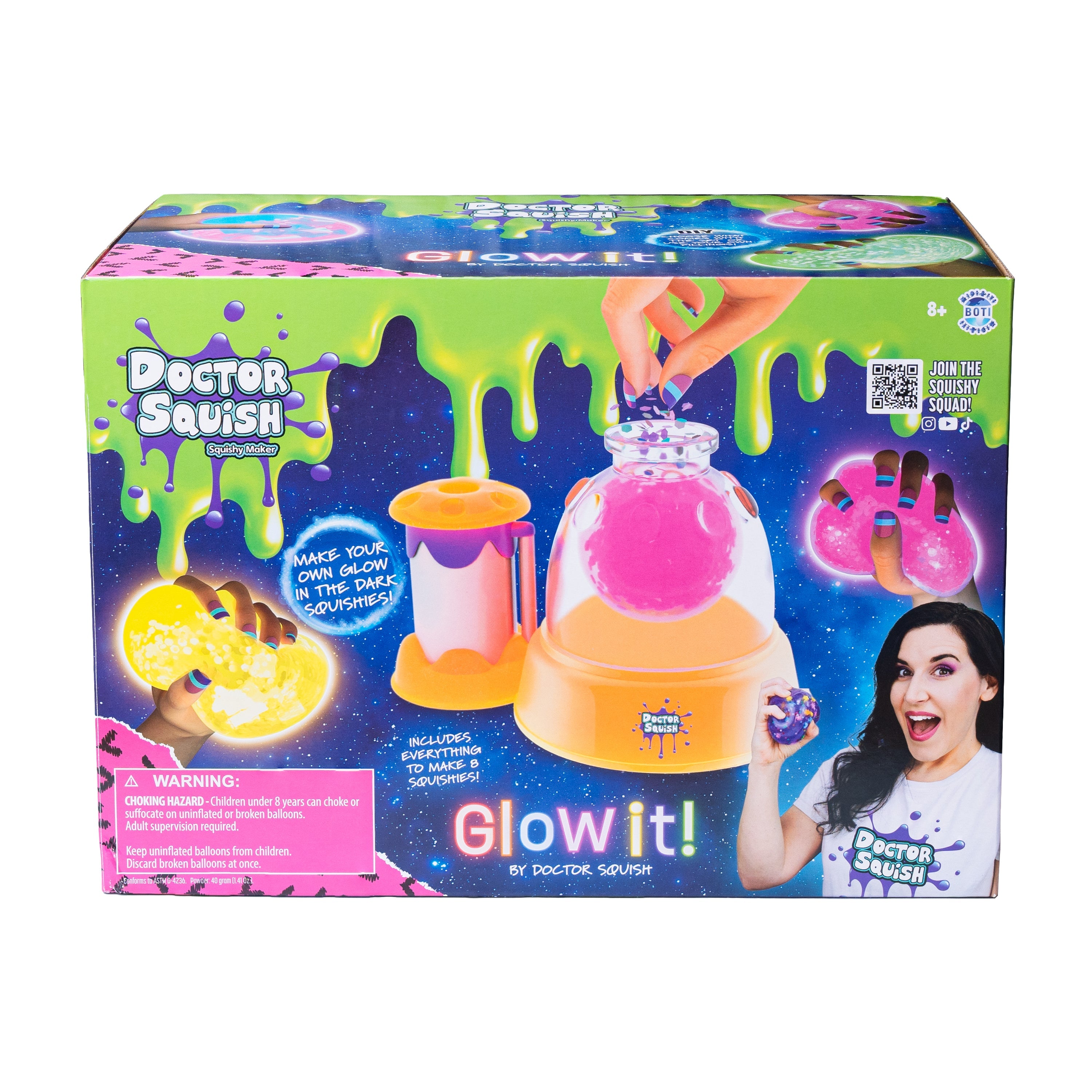 Dr Squish Squishy Maker Station, Glow It Edition