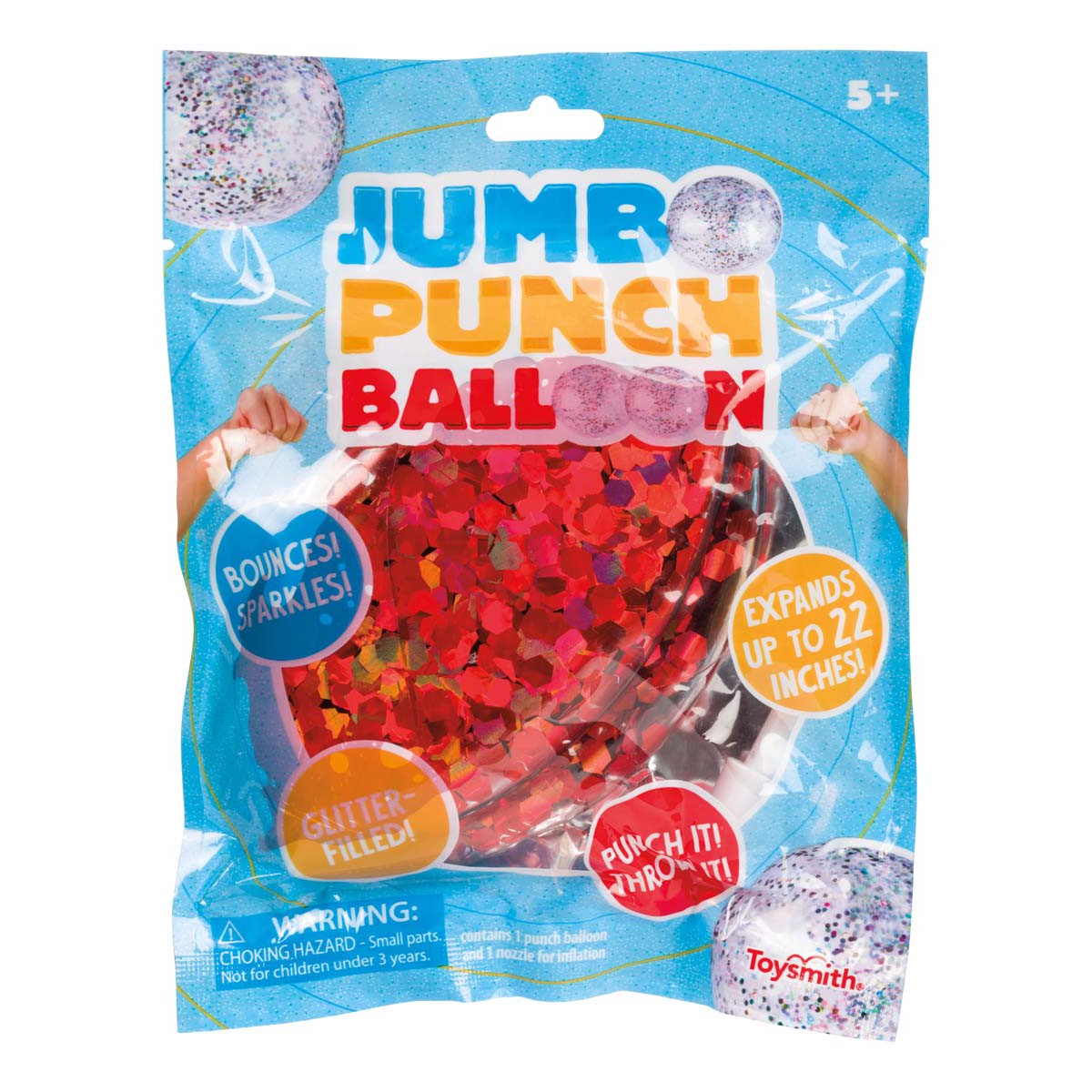 Toysmith Jumbo Glittery Punch Balloon