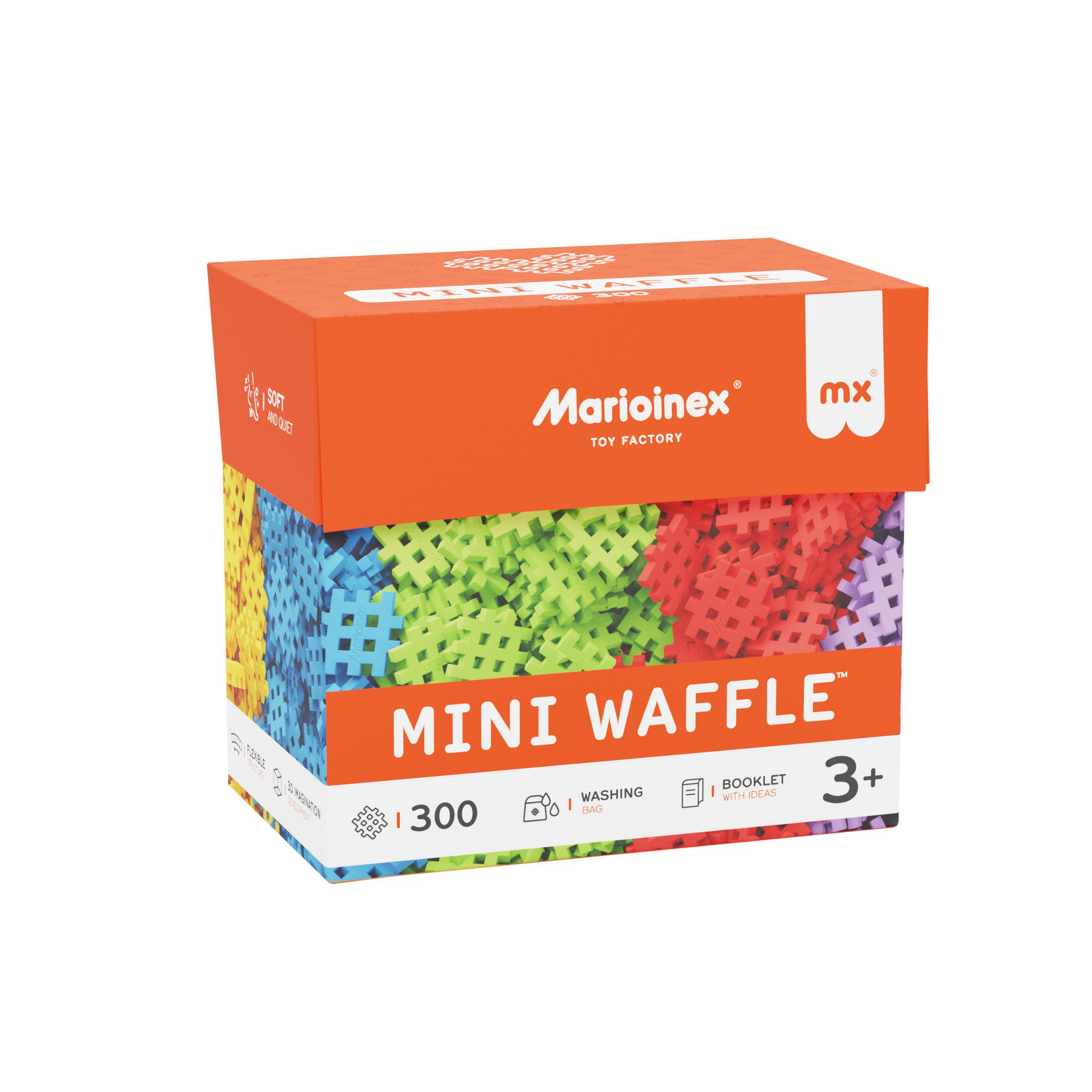 Marioinex Mini Waffle 300 Piece Set
