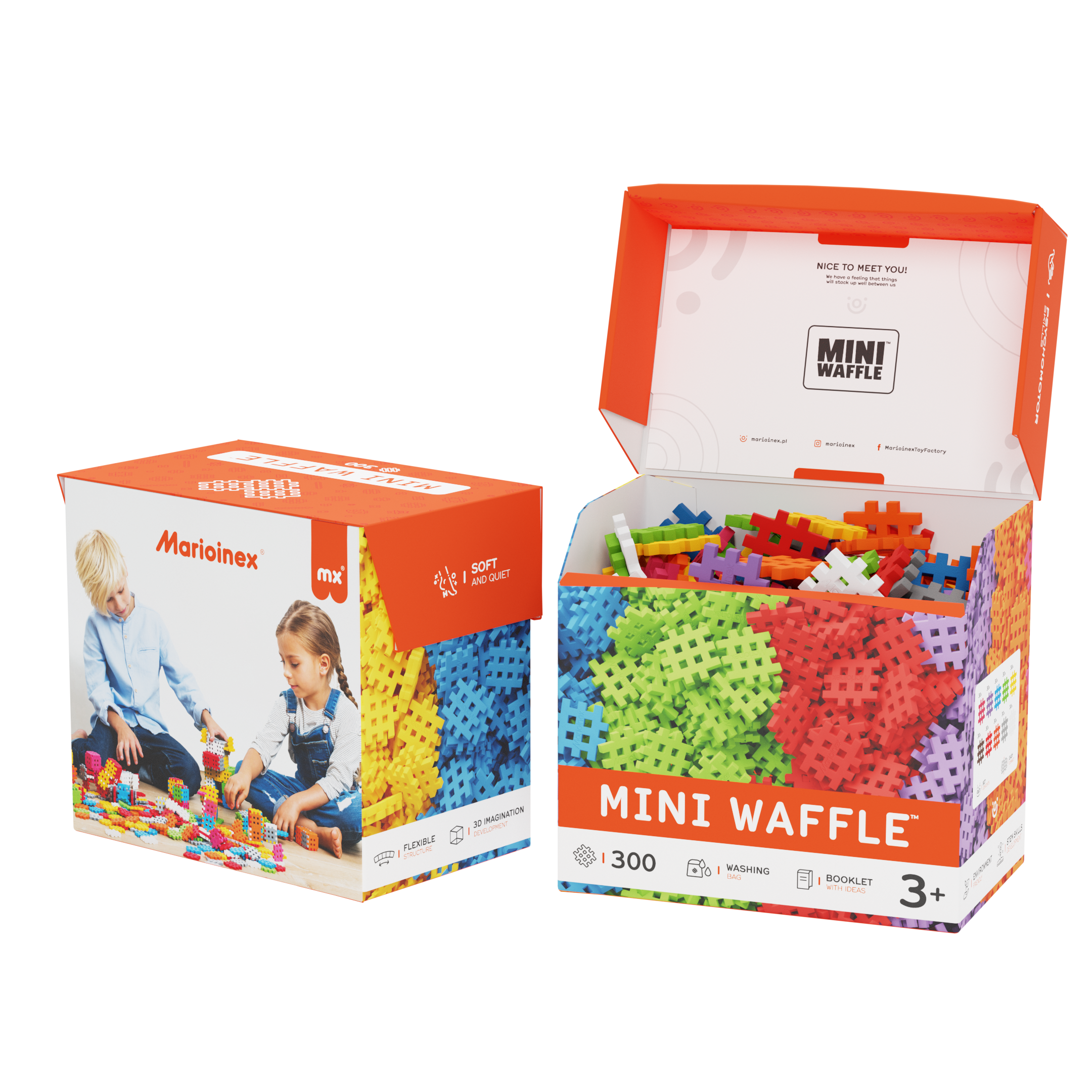 Marioinex Mini Waffle 300 Piece Set