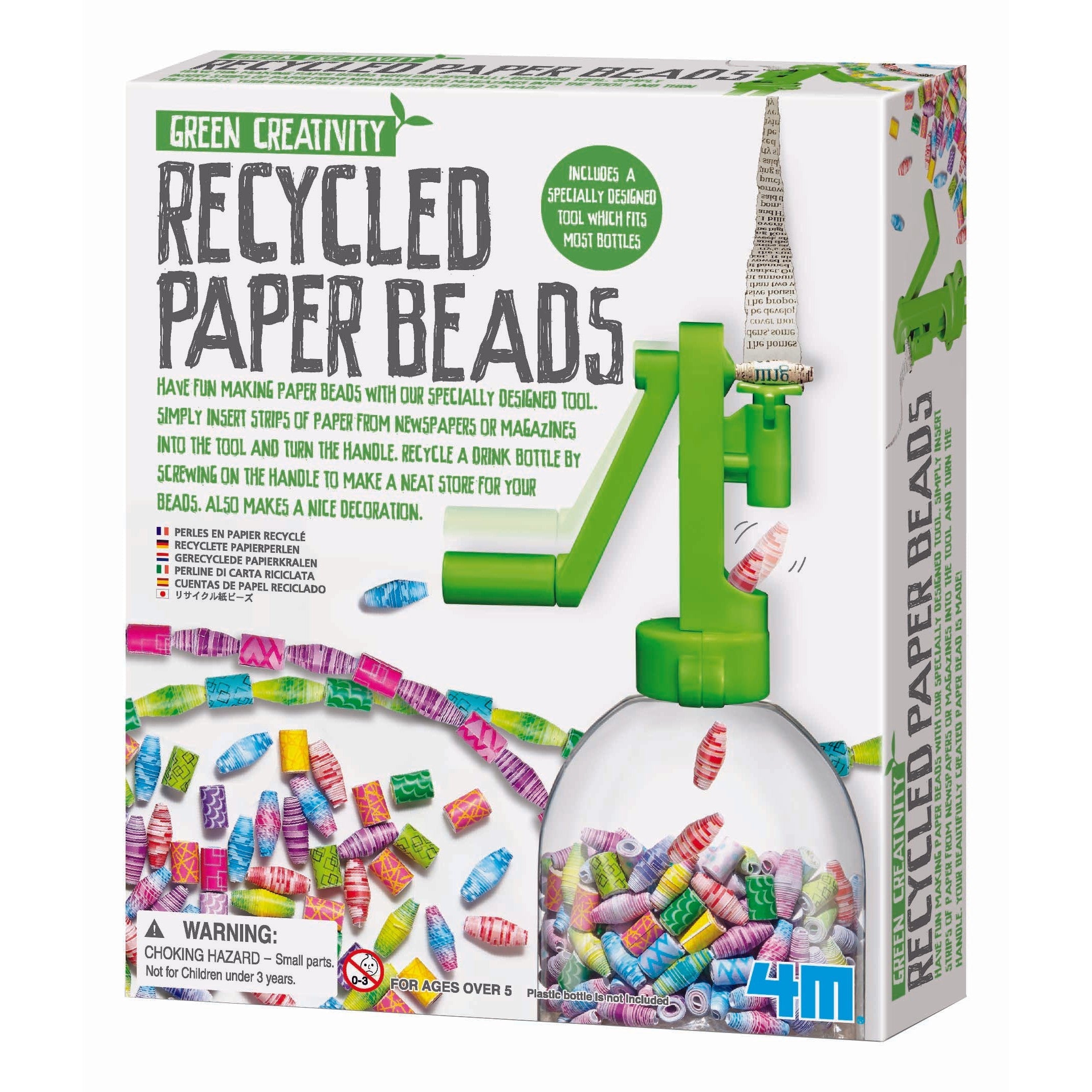 4M-Green Creativity Recycled Paper Beads