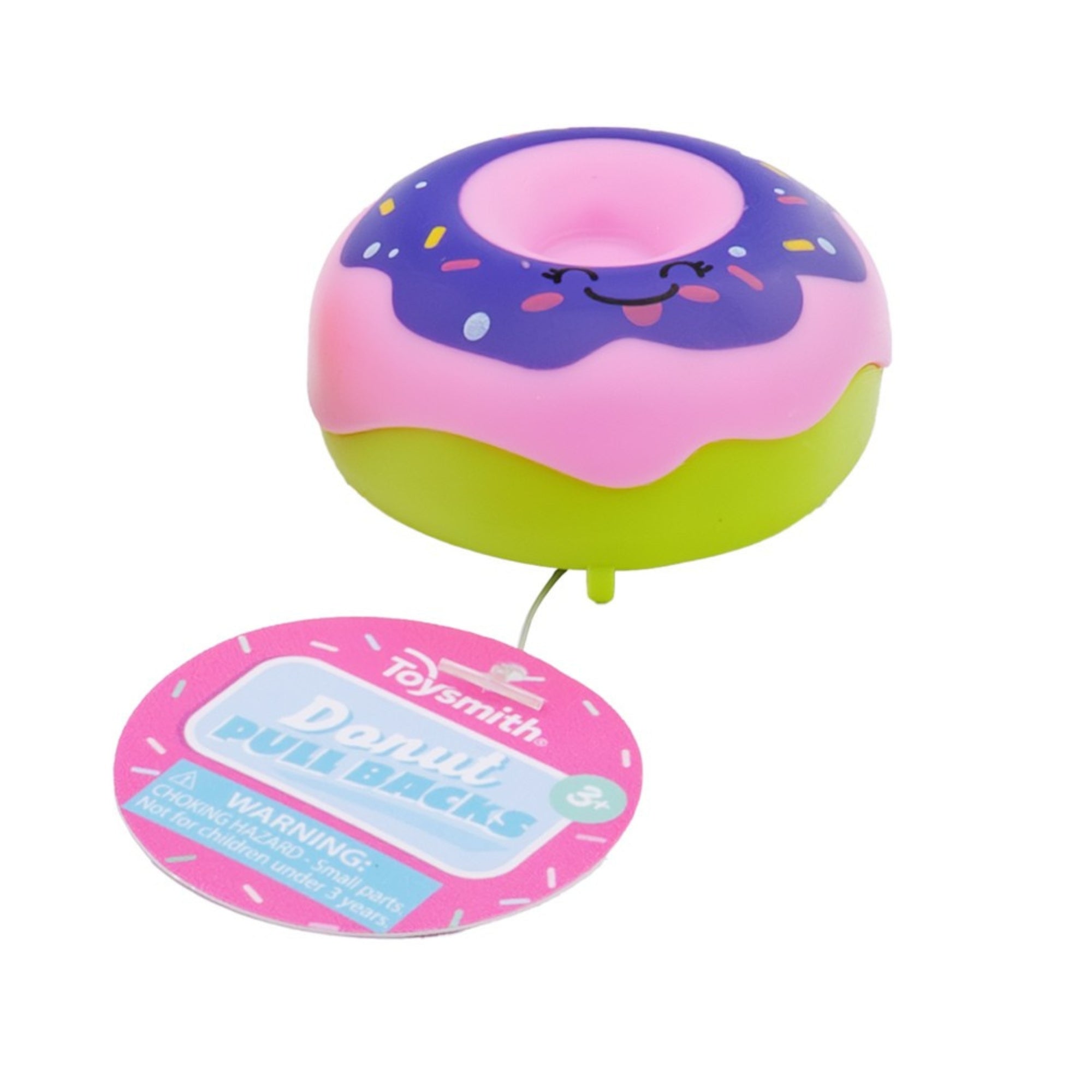 Toysmith Colorful Donut Pull-Back