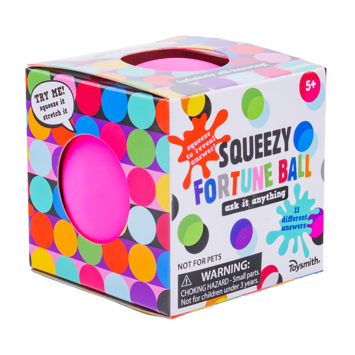Toysmith Colorful Squeezy Fortune Ball