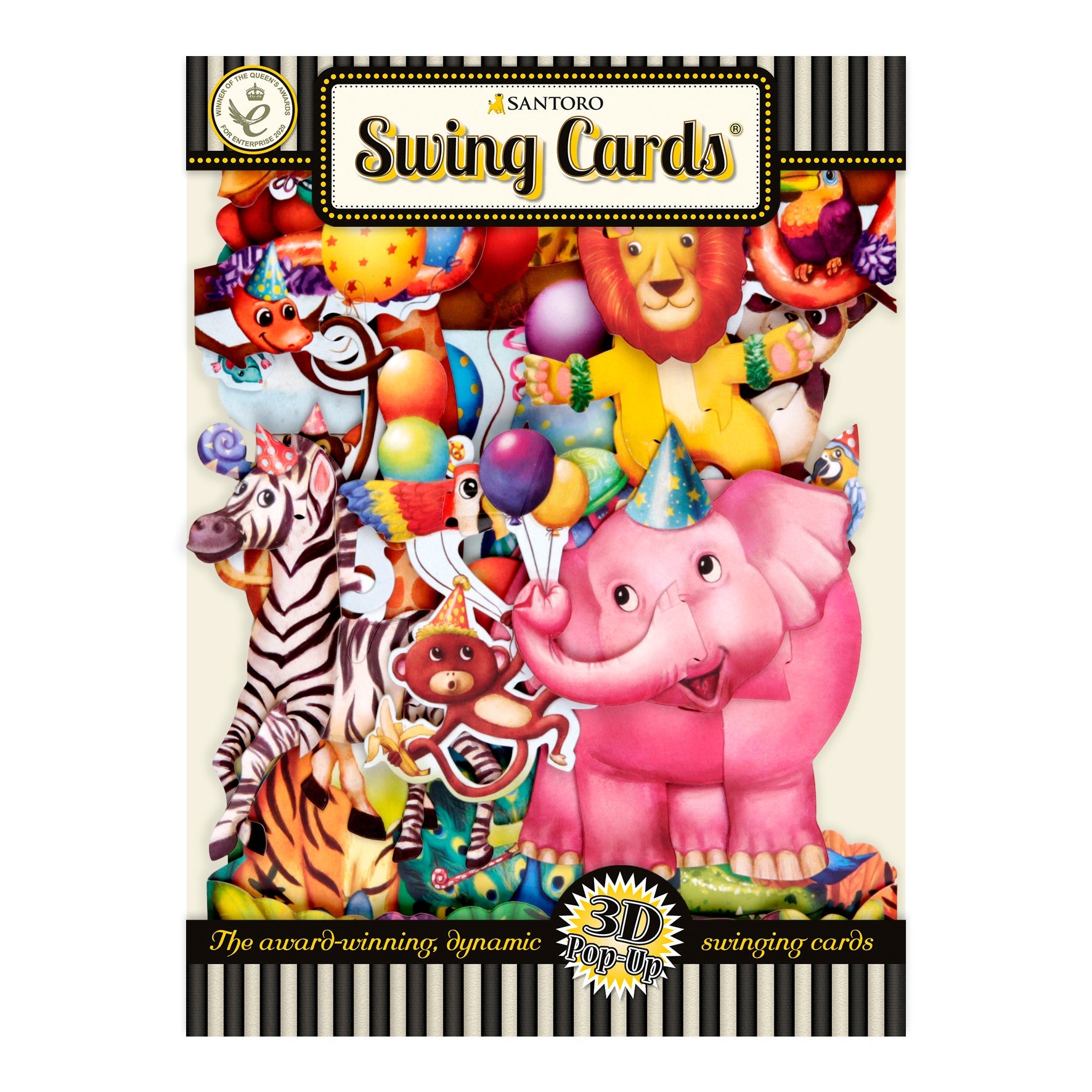 Santoro Swing Card: Animal Party