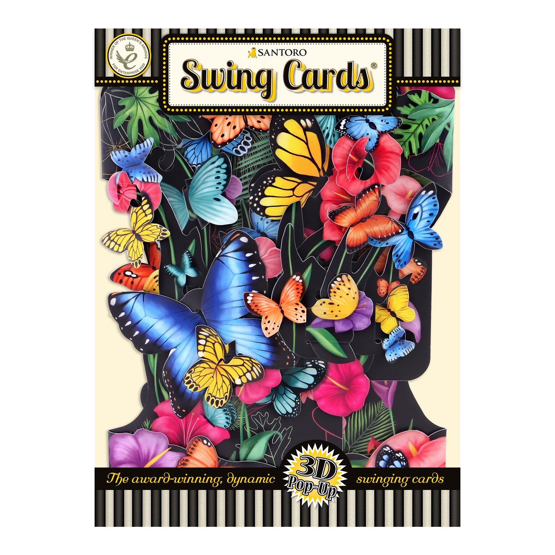 Santoro Swing Card: Tropical Butterflies
