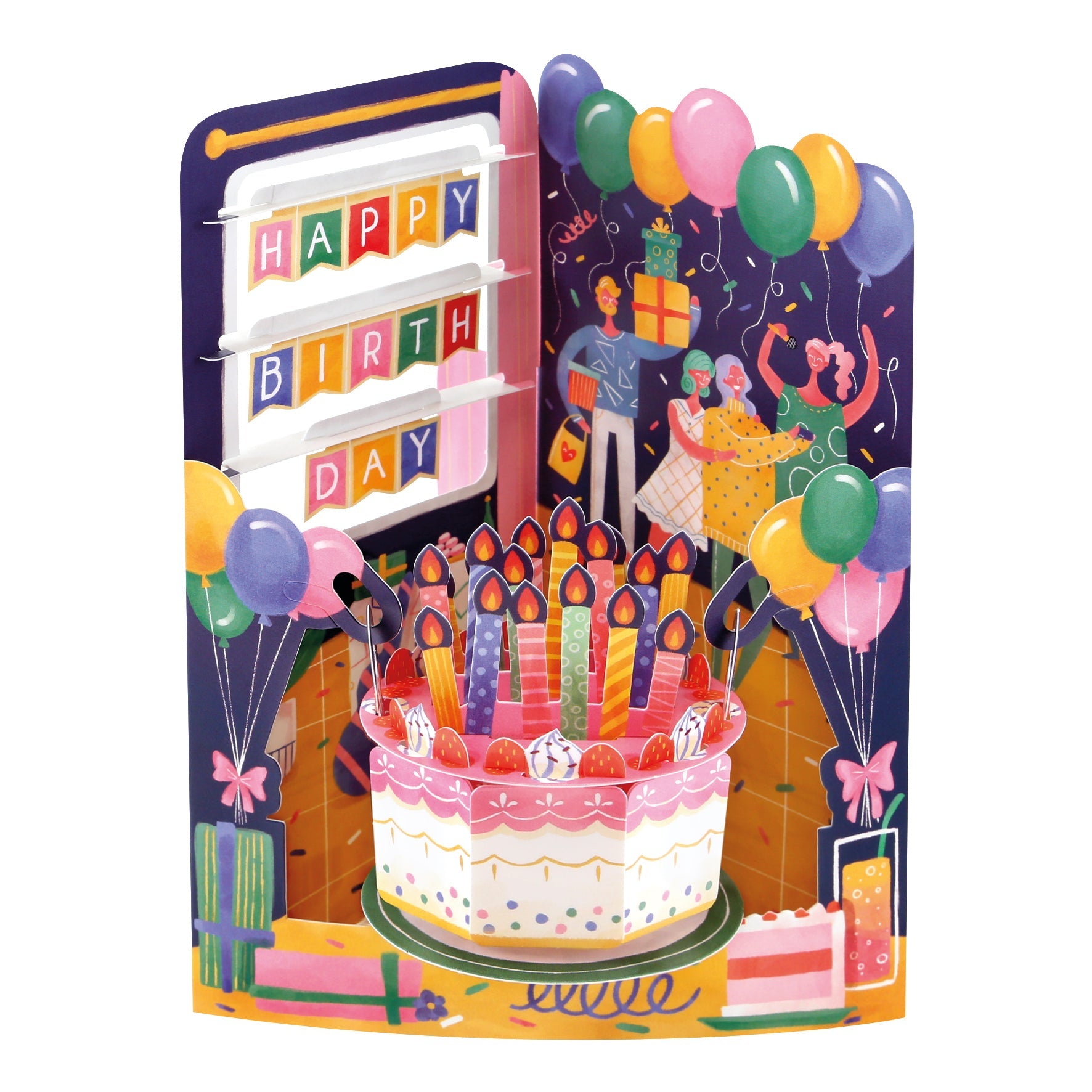Santoro Swing Card: Birthday Celebrations