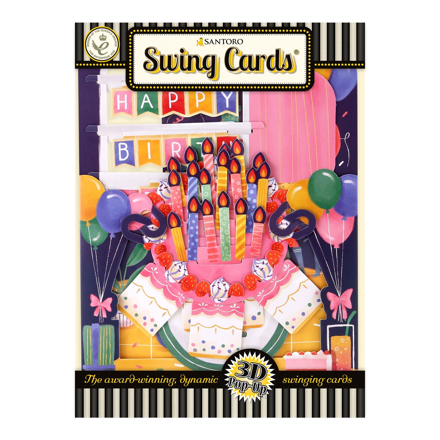 Santoro Swing Card: Birthday Celebrations